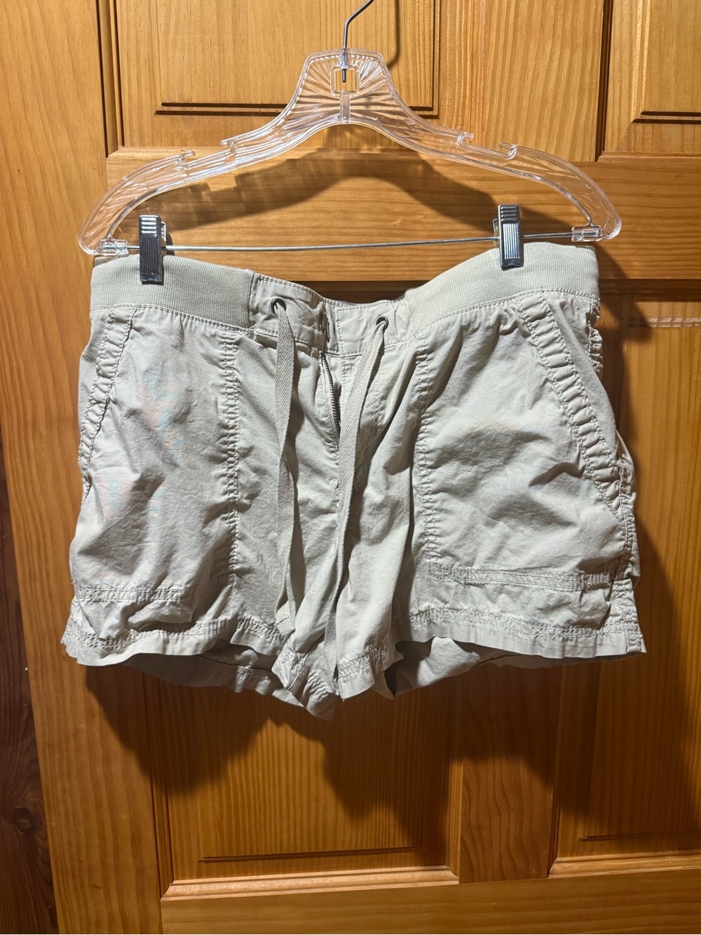 St. John's Bay Light Tan Cargo Drawstring Shorts